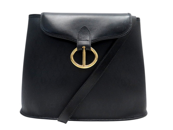sac a main christian dior cuir noir nid