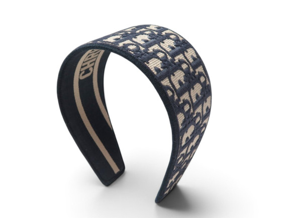 serre tete christian dior band en toile oblique