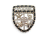 broche chanel ab4702 ecusson blason logo cc