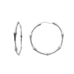 boucles d'oreilles gucci creoles bamboo en argent 925