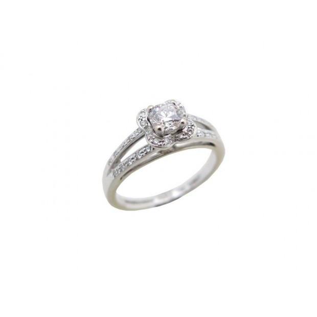 BAGUE MAUBOUSSIN CHANCE OF LOVE NUMERO 3 T53 DIAMANT SOLITAIRE & OR BLANC 2990€