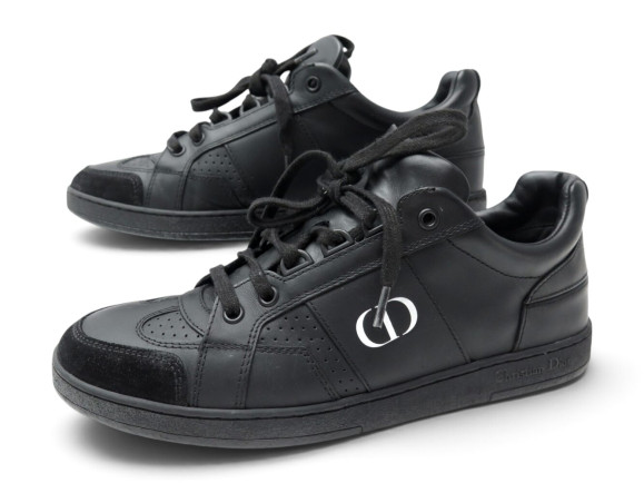 chaussures christian dior baskets d bee 37.5 en cuir