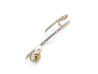 mono boucle d'oreille dior cd perle strass metal