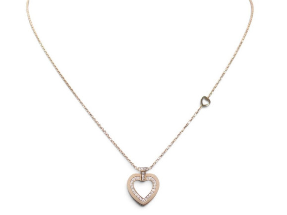 collier fred pretty woman en or rose 18k 5.4gr