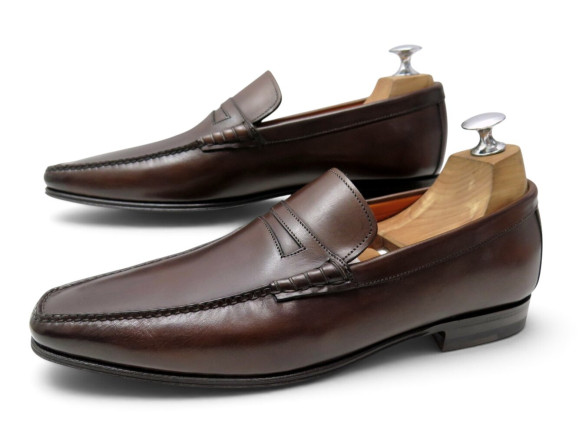 chaussures santoni mocassins penny 6.5 it 41.5 en