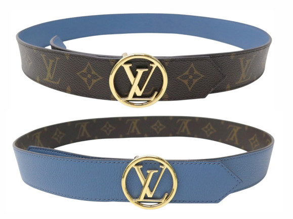 ceinture louis vuitton lv circle reversible toile