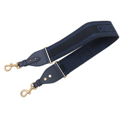 anse bandouliere christian dior bleu marine toile