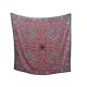 CHALE CHRISTIAN DIOR FOULARD CARRE 140 CM EN LAINE & SOIE ROUGE WOOL SHAWL 400€