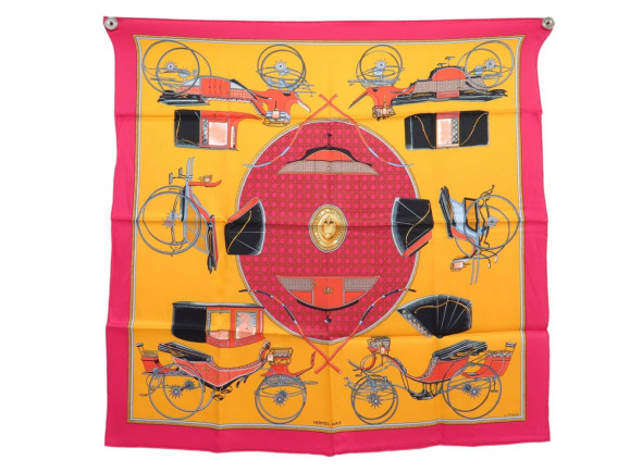  foulard hermes les voitures a transformation