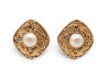 boucles d'oreilles chanel baroques avec perles