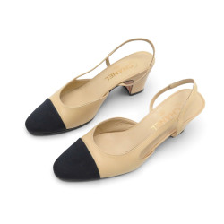 chaussures chanel escarpins slingbacks g31318 38 cuir