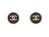 boucles d'oreilles chanel logo cc rondes puces