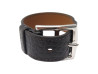 bracelet hermes manchette boucle etriviere en cuir de