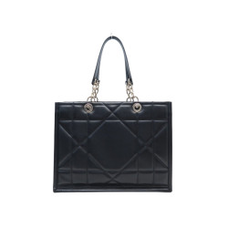 sac a main dior essential mm en cuir archicannage noir