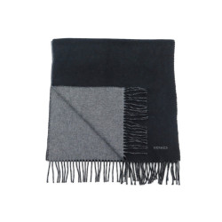  echarpe hermes recto verso a franges en cachemire
