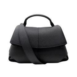  sac a main polene mokki edition ebene noir cuir
