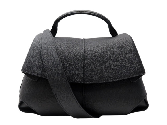 sac a main polene mokki edition ebene noir cuir