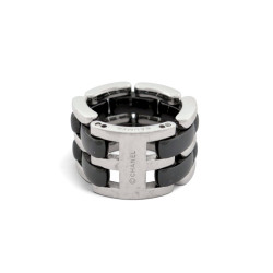 bague chanel ultra gm j2641 t45 en ceramique noire