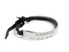 bracelet hermes cartouche en argent massif 925 cuir