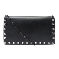 sac a main valentino pochette rockstud cuir noir clous