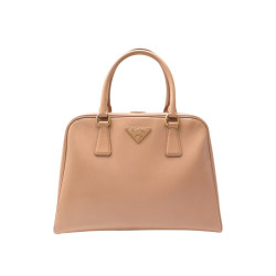 sac a main prada pyramid promenade beige cuir saffiano