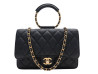 sac a main chanel mini loop wallet on chain cuir