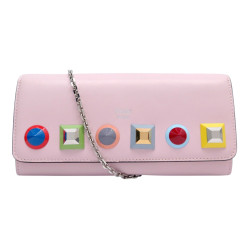 portefeuille fendi 8m0365 continental rose bandouliere