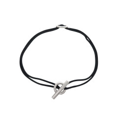 collier hermes skipper noir argent 925 bracelet