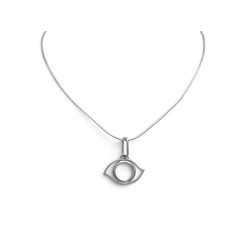 pendentif hermes cleopatre en acier palladie