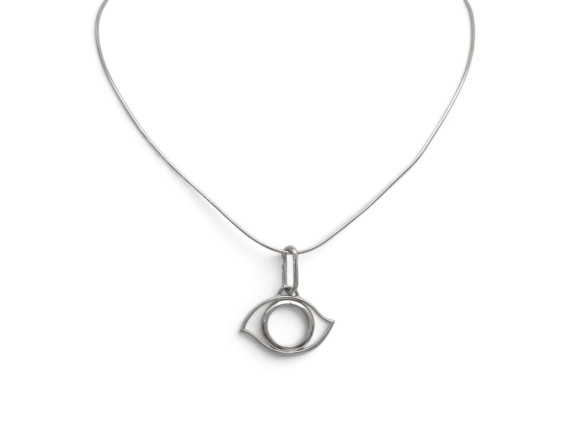 pendentif hermes cleopatre en acier palladie