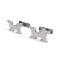  boutons de manchettes hermes h pegase en metal