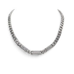  collier christian dior gourmette motif cannage