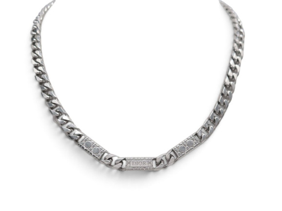 collier christian dior gourmette motif cannage