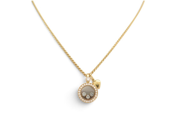 collier chopard happy diamonds 793957 diamants or