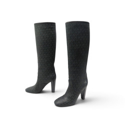 bottes a talons hermes h perfore cavalieres 37 en cuir