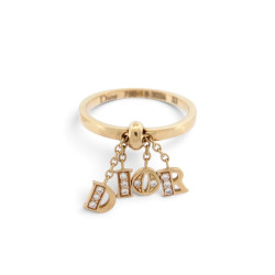 bague christian dior breloques charms t53 or jaune 18k