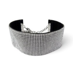  collier dolce gabbana choker mesh cristal ras de
