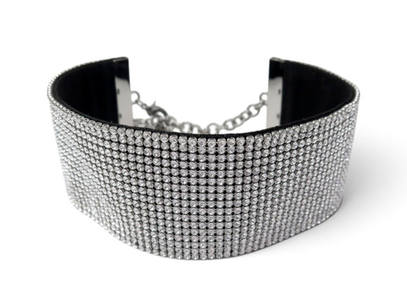 collier dolce gabbana choker mesh cristal ras de