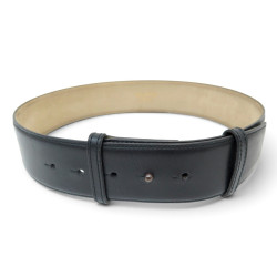 ceinture large alaia t70 a 74 cm en cuir noir black