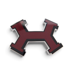 boucle de ceinture hermes street 32mm metal argente