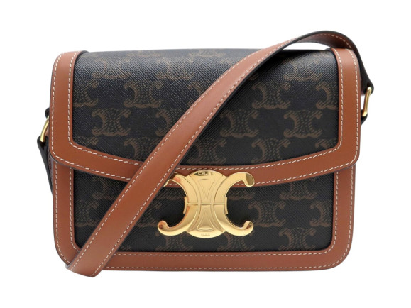  sac a main celine triomphe teen 188882 toile veau