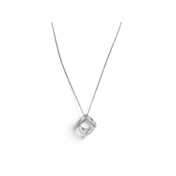 collier dinh van le pave sur chaine argent 925 gm