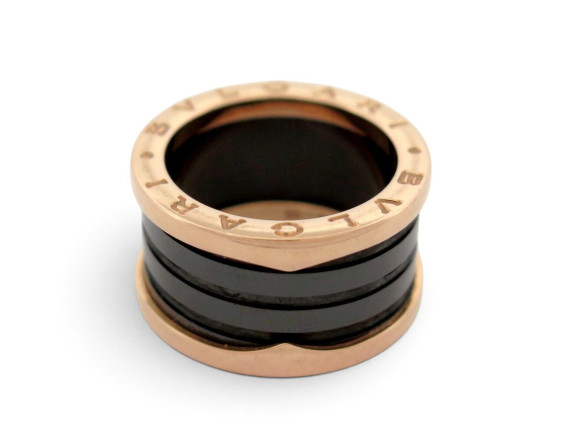 bague bulgari b zero 1 345853 or rose 18k 9.6gr