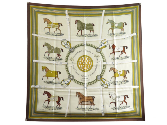 foulard hermes couvertures et tenues de jour carre 90