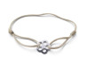 bracelet dinh van cordon fleur bubbles or blanc 18k