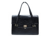sac a main morabito en cuir de crocodile noir