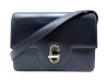 sac a main gucci cuir box bleu marine