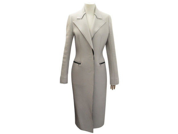 manteau lanvin long cintre bords francs 36 s