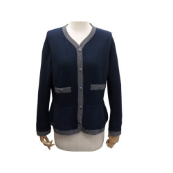 gilet chanel cardigan boutons ancre cambon