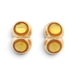  boucles d'oreilles yves saint laurent pierres